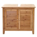 Miniatyrbillede 6 af 6: Bamboo design undersink cabinet, praktisk og elegant til badeværelse 60x67x30cm 04_0001253 Flerfärgad