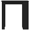 Miniatyrbillede 2 af 4: Multifunktionelt sidebord barbord med hylder 102 x 50 x 103,5 cm sort ingeniørtræ DEC036447 kastanj