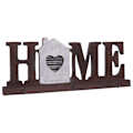 Miniatyrbild 1 av 4: Väggklädhängare Home 3 krokar rustik design trä metall