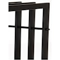 Miniatyrbillede 6 af 6: Range bûches hylde support træ til pejs 150x50 cm i mat sort metal 10_0003537 kastanj