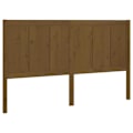 Miniatyrbillede 1 af 4: Hovedgærde til soveværelse, møbel 205,5 x 4 x 100 cm, lys brunt massivtræ TDL0202887 Ljusbrun