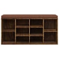 Pikkukuva 2 / 4: Kenkähylly 10 lokeroa 103 x 30 x 48 cm tekopuu, savukesation väri DEC024840 Brun