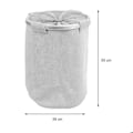 Miniatyrbillede 4 af 4: Vasketøjskurv med net 55 x 39 65L aluminiumramme og gråt stof