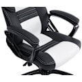 Miniatyrbillede 5 af 6: Gaming kontorstol med hjul, vippefunktion i sort/hvid PVC og plast 10_0002594 Vit