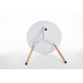 Pikkukuva 2 / 4: Apupöytä - Décoshop26 - TAB10010 - Pyöreä - Vaalea puu - Ø80 cm - Mattavalkoinen Matt vit