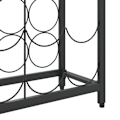 Miniatyrbillede 5 af 6: Casier til opbevaring af 45 flasker vin 54 x 18 x 100cm smedejern sort DEC024279 Svart