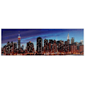 Miniatyrbillede 1 af 4: LED-tavle på lærred oplyser vægmaleri timer certificeret FSC 120 x 40 New York