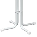 Miniatyrbillede 6 af 6: Høj bord, sidebord, foldbart top ø80 x 110 cm, ingeniørtræ og hvidt stål DEC036777 Vit