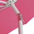 Miniatyrbild 4 av 4: Trädgårdsparasol - Ej specificerad - Ø 2,7m - Lutande - Polyester/Aluminium - 5kg - Rosa Rosa