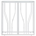 Pikkukuva 2 / 5: Pöytäkonsole sisäänkäynti 70 x 30 x 70 cm ruostumatonta terästä ja karkaistua lasia DEC031599 Silver