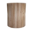 Miniatyrbillede 3 af 6: Bordplade, stuebord, planteramme i fyrretræ og MDF, diameter 51 cm, hvid 04_0008505 Vit
