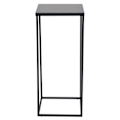 Miniatyrbillede 2 af 2: Sort bord i sort metal moderne design 30 x 30 x 70