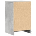 Pikkukuva 5 / 6: Yöpöytä LED-valoilla 38 x 34 x 61 cm laatikoilla ja harmaasta rakennuspuusta DEC032805 kastanj