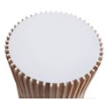 Miniatyrbild 4 av 6: Sidoch bord soffbord stöd för växter i furu och MDF diameter 51 cm vit 04_0008505 Vit