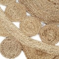 Pikkukuva 4 / 5: Matto - Jute - Käsintehty - Pyöreä - Beige - Luonnollinen