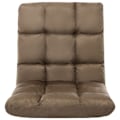 Miniatyrbillede 3 af 6: Sammenklappelig justerbar mikrofiber taupe gulvstol DEC026244 Mol