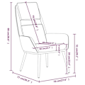 Miniatyrbillede 6 af 6: Moderne taupe stof loungestol sofa design DEC026771 Mol