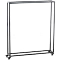 Miniatyrbillede 5 af 5: Bøjle til brænde, hyldestøtte i træ til pejs på hjul 150x100x25 cm i sort metal 10_0003527 kastanj