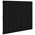 Pikkukuva 1 / 4: Sängyheadsetti lisävaruste makuuhuoneen seinäkaluste, palette-tyyli 127,5 x 3 x 110 musta massiivipuu