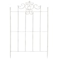Miniatyrbild 2 av 6: Set om 2 stöd för klätterväxter, gammal vit metall 10_0003842 Vit