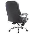 Miniatyrbillede 5 af 6: Kontorstol med massagesfunktion, fodskammel og justerbar ryg i sort PVC 10_0002577 Svart