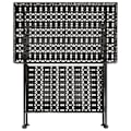 Miniatyrbillede 4 af 6: Sammenklappelig sidebord 58 x 35 x 72 cm i sort metal DEC032589 Metall