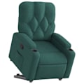 Miniatyrbillede 1 af 6: Fauteuil relax TV med behagelig polstring, elektrisk løftefunktion i mørkegrøn stof DEC028213 Guld