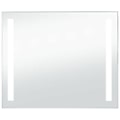 Miniatyrbild 2 av 6: LED väggspegel för badrum 80 x 60 cm DEC022587