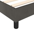 Pikkukuva 4 / 6: Sommier - TDL - 140x200 cm - Tumma harmaa sametti - 2 paikkaa - Jalakset mukana Mörkgrå