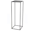 Miniatyrbillede 1 af 5: Moderne Planteholder Sort 34 x 34 x 103 cm Elegant Design i Jern Højde 103 cm DEC050066 Svart