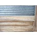 Pikkukuva 5 / 5: Paravent - Décoshop26 - 4 Paneelia - Puuta ja Metallia - 170x160x2cm - Käännettävä ja Magneettinen kastanj