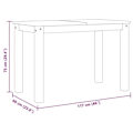 Miniatyrbillede 6 af 6: Moderne design spisestue bord 117 x 60 x 75 cm massiv hvid og honning fyr DEC036900 Vit