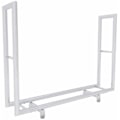 Miniatyrbillede 1 af 6: Porte bûches til opbevaring af brænde til pejs i industriel stil 122x91 cm i rustfrit stål 10_0003525 kastanj