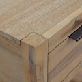 Pikkukuva 6 / 6: 2 kpl yöpöytiä laatikoilla ja hyllyllä 40 x 30 x 48 cm akasiapuu ja MDF DEC035965 kastanj