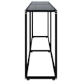 Miniatyrbillede 3 af 5: Bordkonsolbord 220 x 35 x 75,5 cm hærdet glas og sort stål DEC032138 Svart