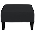 Miniatyrbillede 3 af 6: Reposebensstol 77 x 55 x 31 cm i sort velur DEC030522 Svart