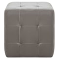 Pikkukuva 3 / 5: 2 kpl PVC-harmaita tyynyjakkaroita, koko 30 x 30 x 30 cm, DEC032756 Grå