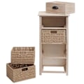 Miniatyrbillede 3 af 6: Kommode med skuffe og 3 kurve 83x40x29 cm naturlige kurve lys brun 04_0006507 kastanj