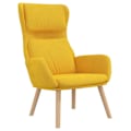 Miniatyrbillede 2 af 6: Lounge stol sofa design moderne design moderne sennep gul velour gul DEC026711 Gul