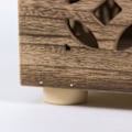 Miniatyrbillede 5 af 6: Tabouret, kube, træ, sidebord, kube, brunt træ, sengebord, lav bordhylde, 39 x 40 x 40