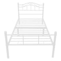 Pikkukuva 1 / 3: Valkoinen metallikehys, päällystetty teräksellä, kooltaan 120 x 200.