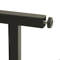 Miniatyrbillede 4 af 6: Bureau med hylde bord til computer 100 x 60 cm MDF og metal 04_0006013 Metall