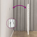 Miniatyrbillede 4 af 4: Hovedgærde til soveværelse i paletstil 146 x 3 x 91,5 massiv hvidt træ