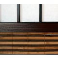 Pikkukuva 2 / 3: 6-paneelinen ruskea puu- ja bambu-paraventti 264 x 175