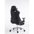 Miniatyrbillede 4 af 6: Gamer kontorstol med udtrækkelig fodstøtte, vippefunktion i sort / brun PVC 10_0002749 kastanj