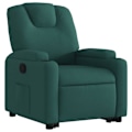Miniatyrbillede 3 af 6: Fauteuil relax TV med komfortabel polstring, elektrisk løftefunktion i mørkegrøn stof DEC028222 Guld