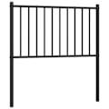Miniatyrbillede 1 af 5: Hovedgærde til soveværelse møbel 100 cm sort metal TDL0202451