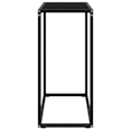 Miniatyrbillede 3 af 6: Konsolbord praktisk til en organiseret entre 60 x 35 x 75 cm hærdet glas og sort stål DEC032142 Svart