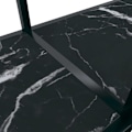 Miniatyrbillede 5 af 6: Konsolbord, praktisk til en organiseret entre 180 x 35 x 75,5 cm, hærdet glas og sort stål DEC032128 Svart