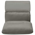 Miniatyrbild 5 av 6: Fällbar justerbar golvfauteuil lång stol i mikrofiber grå DEC026235 Grå